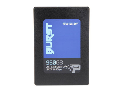 Patriot Burst 2.5" 960GB SATA III Internal Solid State Drive (SSD) PBU960GS25SSDR