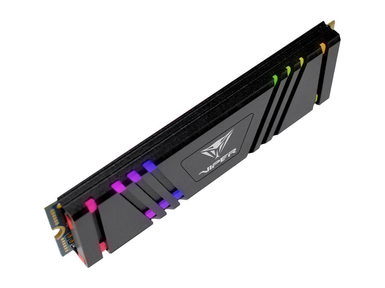Patriot VPR100 RGB M.2 2280 256GB PCIe Gen3 x4, NVMe 1.3 Internal Solid State Drive (SSD) VPR100-256GM28H