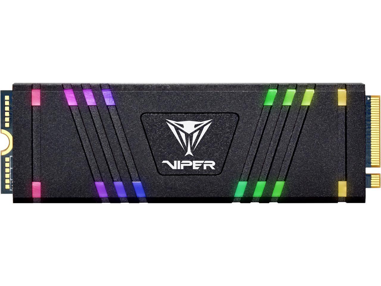 Patriot VPR100 RGB M.2 2280 1TB PCIe Gen3 x4, NVMe 1.3 Internal Solid State Drive (SSD) VPR100-1TBM28H
