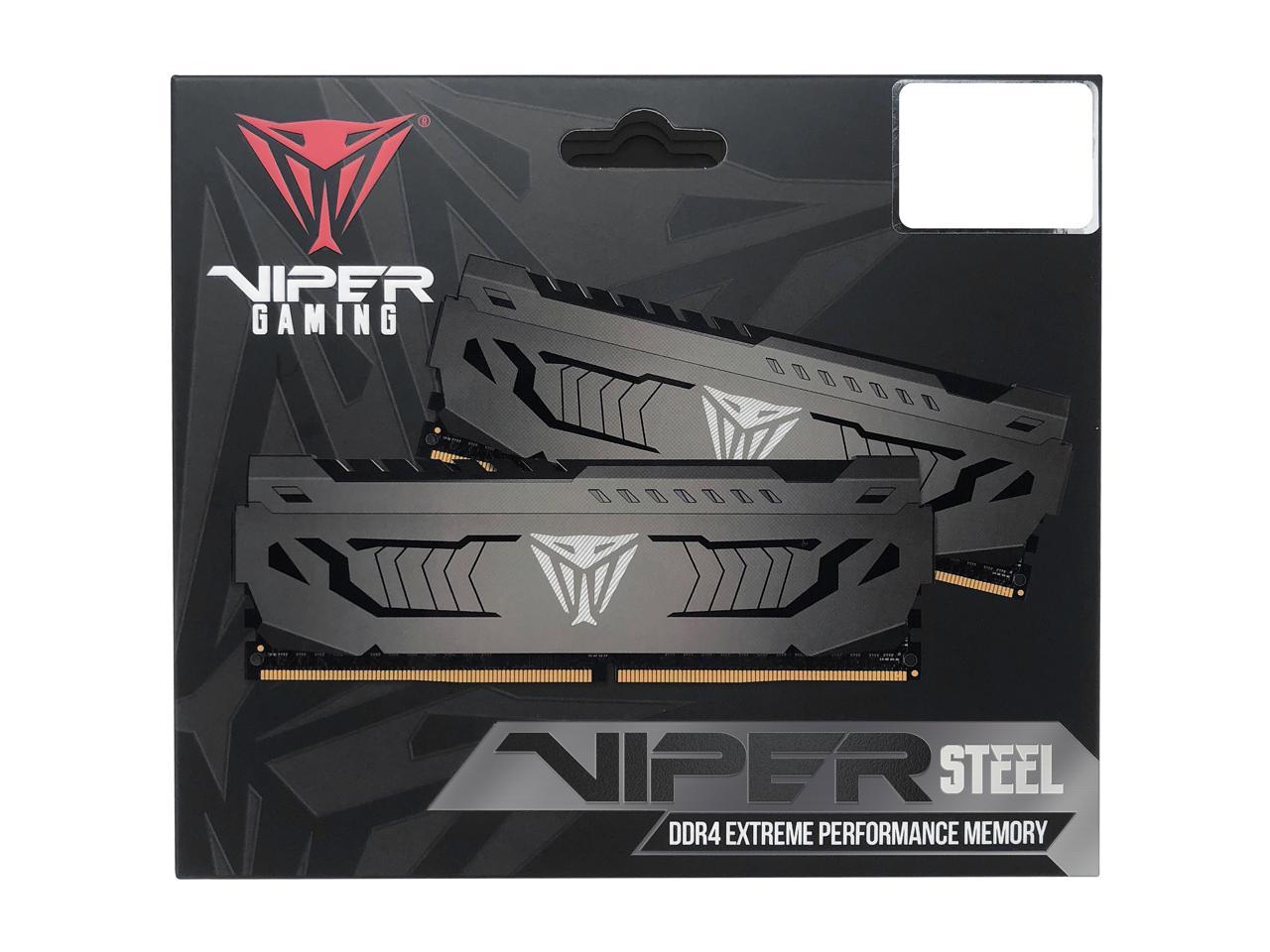 Patriot Viper Steel 16GB 288-Pin DDR4 SDRAM DDR4 3600 (PC4 28800) Intel XMP 2.0 Desktop Memory Model PVS416G360C8
