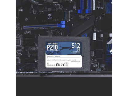Patriot P210 2.5" 512GB SATA III Internal Solid State Drive (SSD) P210S512G25
