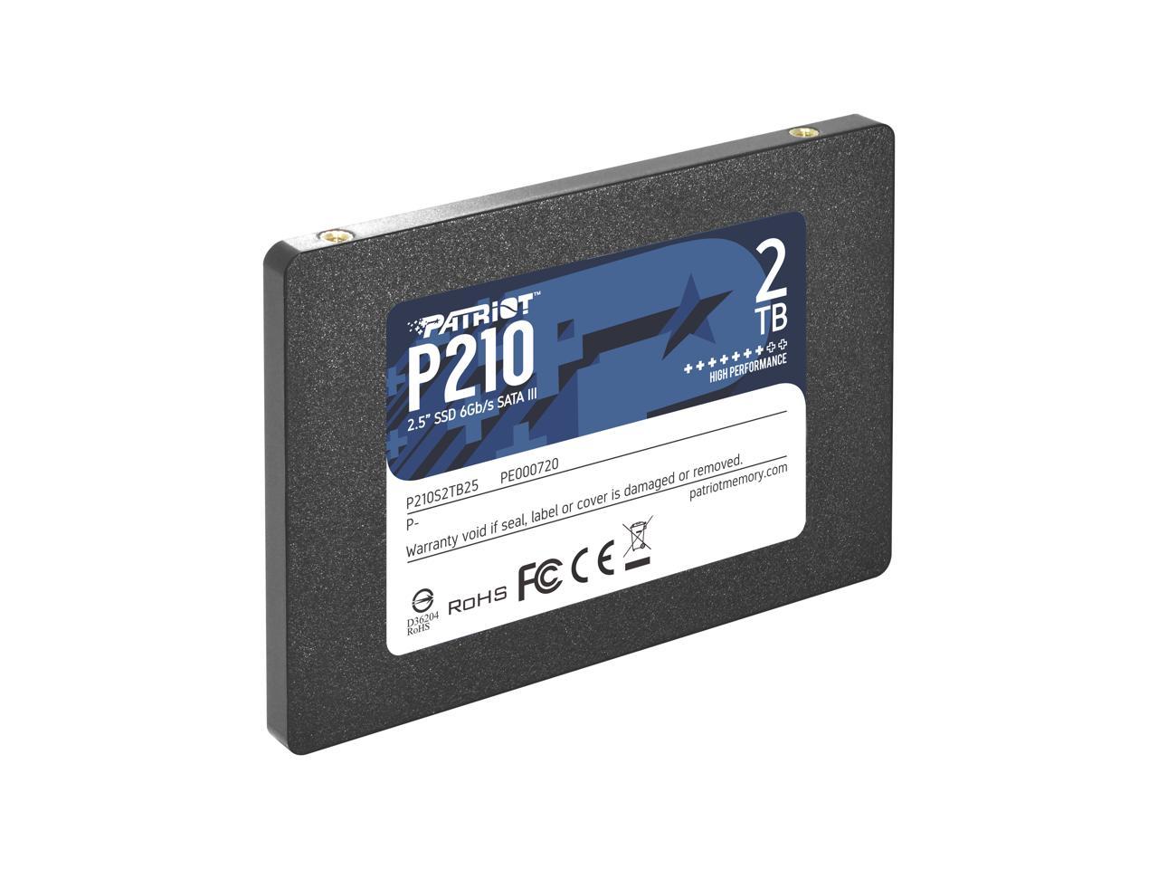 Patriot P210 2.5" 2TB SATA III Internal Solid State Drive (SSD) P210S2TB25