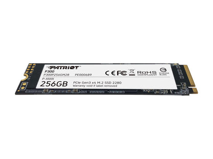 Patriot P300 M.2 2280 256GB PCIe Gen3 x4, NVMe 1.3 Internal Solid State Drive (SSD) P300P256GM28