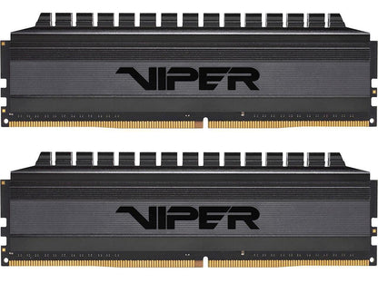 Patriot Viper 4 Blackout Series 32GB (2 x 16GB) 288-Pin DDR4 SDRAM DDR4 3000 (PC4 24000) Intel XMP 2.0 Desktop Memory Model PVB432G300C6K, AMD Compatible