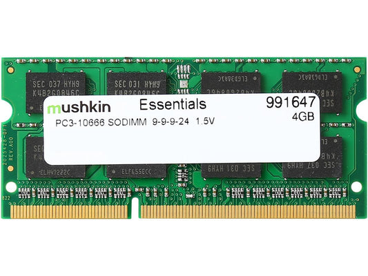 Mushkin Enhanced 4GB 204-Pin DDR3 SO-DIMM DDR3 1333 (PC3 10666) Laptop Memory Model 991647