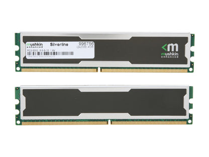 Mushkin Enhanced Silverline 4GB (2 x 2GB) DDR2 667 (PC2 5300) Desktop Memory Model 996756