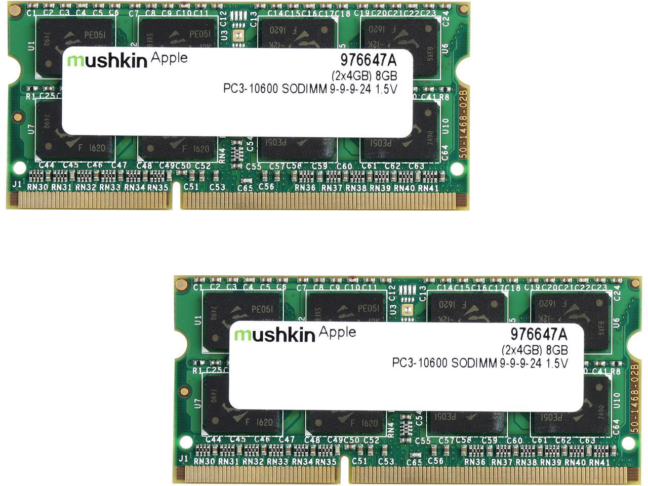Mushkin 8GB (2 x 4GB) DDR3 1333 (PC3 10600) Memory for Apple Model 976647A
