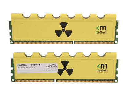 Mushkin Radioactive 8GB (2 x 4GB) 240-Pin DDR3 SDRAM DDR3 1600 (PC3 12800) Desktop Memory Model 997005