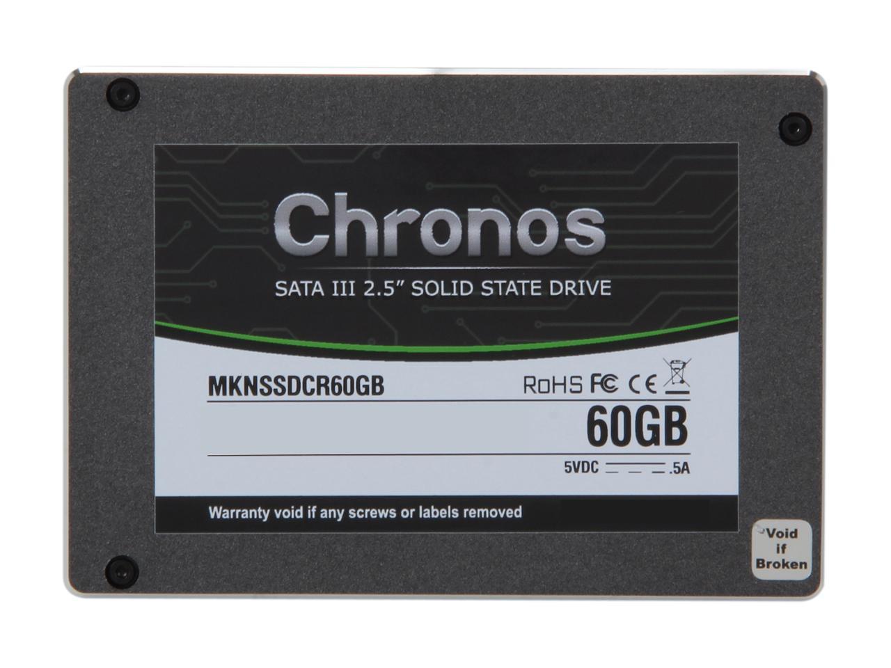 Mushkin Chronos 2.5" 60GB SATA III Asynchronous MLC Internal Solid State Drive (SSD) MKNSSDCR60GB