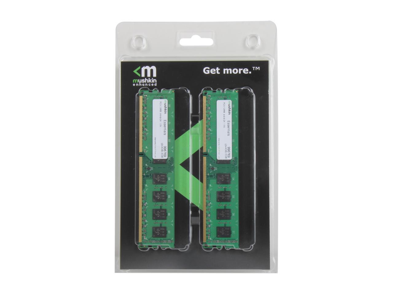 Mushkin Enhanced Essentials 8GB (2 x 4GB) DDR3 1333 (PC3 10666) Desktop Memory Model 996769