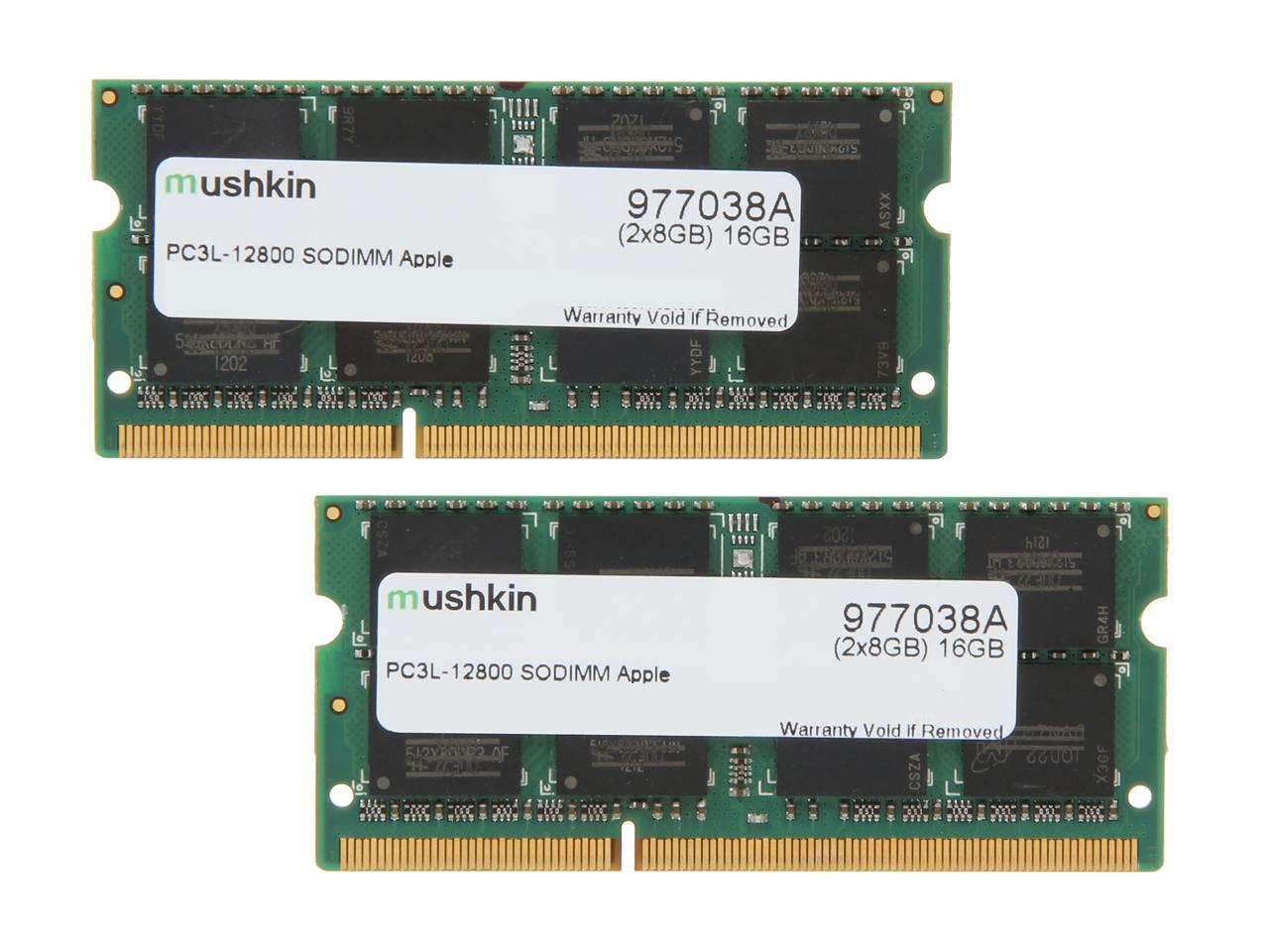 Mushkin Essentials 16GB (2 x 8GB) DDR3 1600 (PC3 12800) Memory for Apple Model 977038A