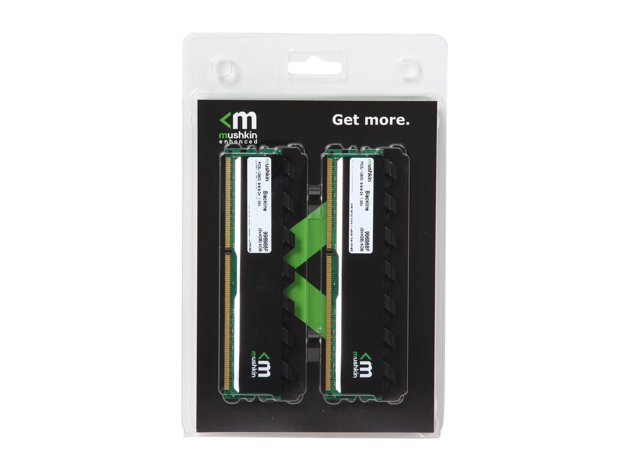 Mushkin Blackline 8GB (2 x 4GB) 240-Pin DDR3 SDRAM DDR3L 1600 (PC3L 12800) Desktop Memory Model 996988F