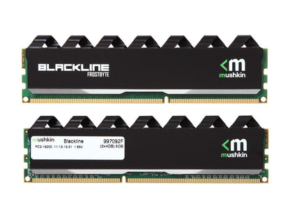 Mushkin Blackline 8GB (2 x 4GB) 240-Pin DDR3 SDRAM DDR3 2400 (PC3 19200) Desktop Memory Model 997092F