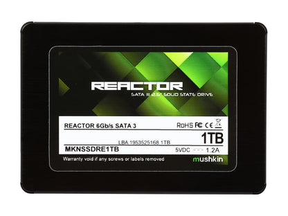 Mushkin Reactor 2.5" 1TB SATA III MLC Internal Solid State Drive (SSD) MKNSSDRE1TB