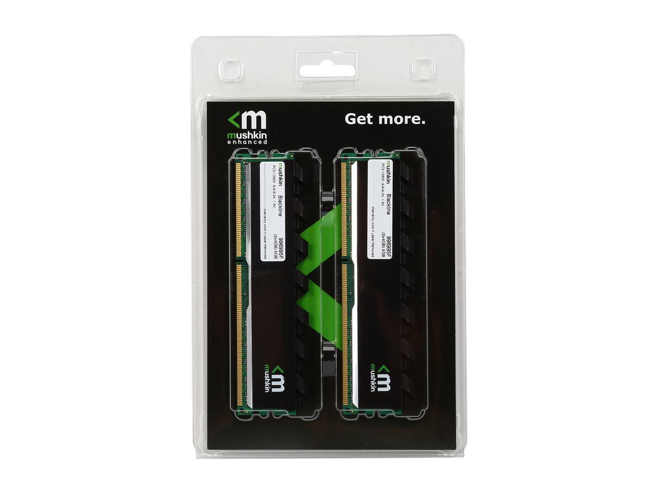 Mushkin Blackline 8GB (2 x 4GB) 240-Pin DDR3 UDIMM DDR3 1600 (PC3 12800) Memory Model 996995F