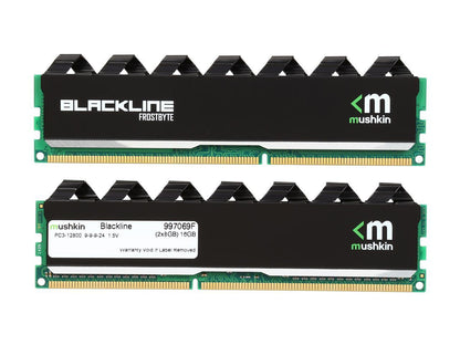Mushkin Blackline 16GB (2 x 8GB) 240-Pin DDR3 UDIMM DDR3 1600 (PC3 12800) Desktop Memory Model 997069F