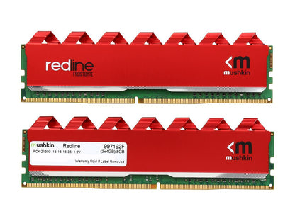 Mushkin Redline 8GB (2 x 4GB) 288-Pin DDR4 SDRAM DDR4 2666 (PC4 21300) Memory Model 997192F