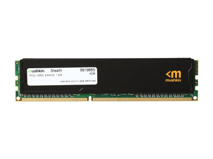 Mushkin Enhanced Stealth 4GB DDR3L 1600 (PC3L 12800) Desktop Memory Model 991988S