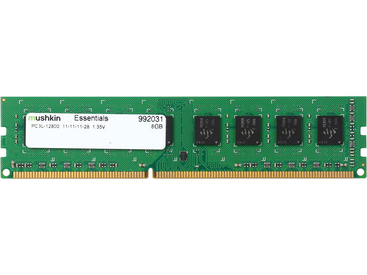 Mushkin Enhanced Essentials 8GB DDR3 1600 (PC3 12800) Desktop Memory Model 992031