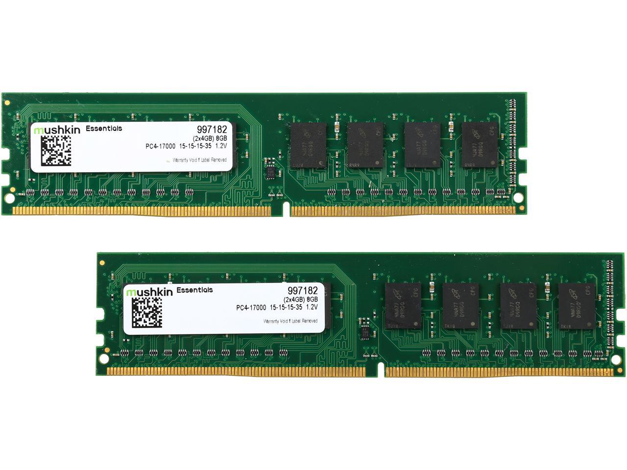 Mushkin Enhanced Essentials 8GB (2 x 4GB) DDR4 2133 (PC4 17000) Desktop Memory Model 997182