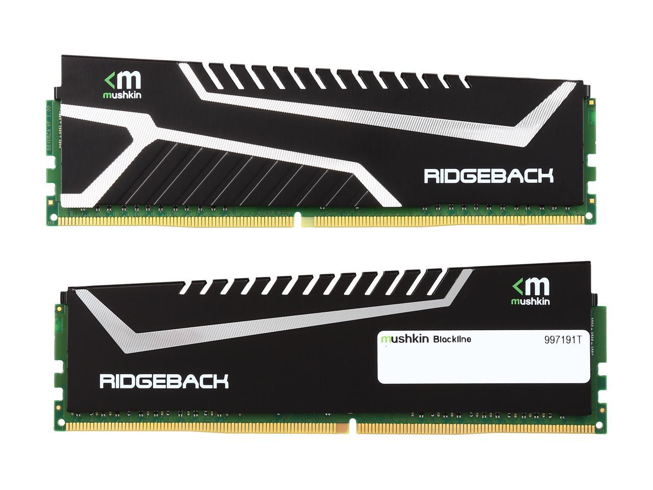 Mushkin Blackline 8GB (2 x 4GB) 288-Pin DDR4 SDRAM DDR4 2400 (PC4 19200) Desktop Memory Model 997191T