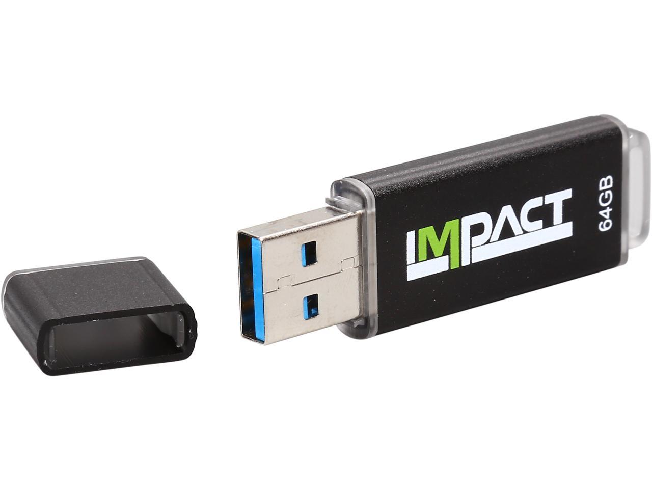 Mushkin 64GB Impact USB 3.0 (MLC NAND) Flash Drive Model MKNUFDIM64GB