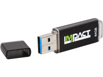 Mushkin 64GB Impact USB 3.0 (MLC NAND) Flash Drive Model MKNUFDIM64GB