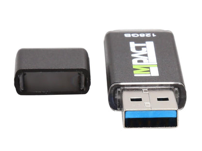 Mushkin 128GB Impact USB 3.0 (MLC NAND) Flash Drive Model MKNUFDIM128GB