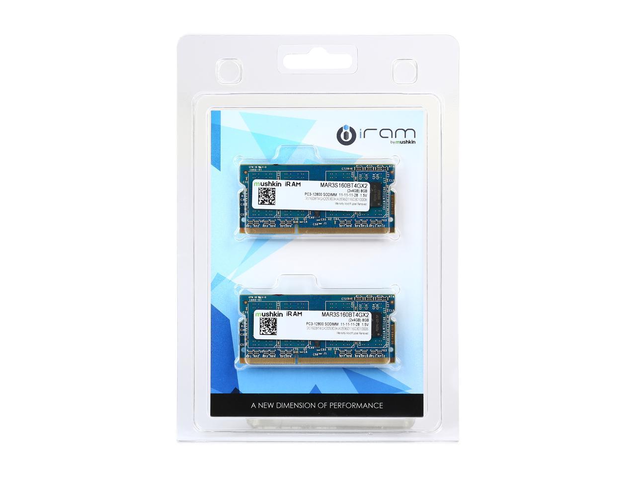Mushkin Enhanced iRam 8GB (2 x 4GB) DDR3 1600 (PC3 12800) Memory for Apple Model MAR3S160BT4GX2