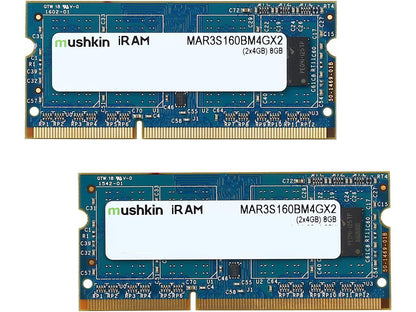 Mushkin Enhanced iRam 8GB (2 x 4GB) DDR3L 1600 (PC3L 12800) Memory for Apple Model MAR3S160BM4GX2