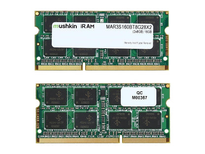 Mushkin Enhanced iRam 16GB (2 x 8GB) DDR3 1600 (PC3 12800) Memory for Apple Model MAR3S160BT8G28X2