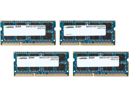 Mushkin iRam 32GB (4 x 8GB) DDR3 1066 (PC3 8500) Memory for Apple Model MAR3S1067T8G28X4