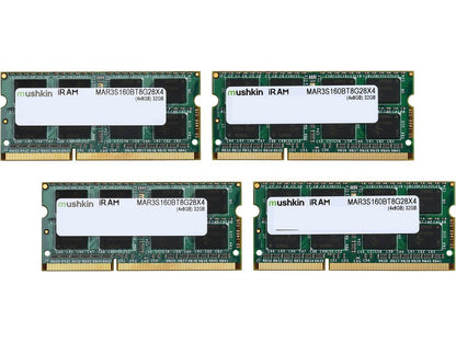 Mushkin iRam 32GB (4 x 8GB) DDR3 1600 (PC3 12800) Memory for Apple Model MAR3S160BT8G28X4