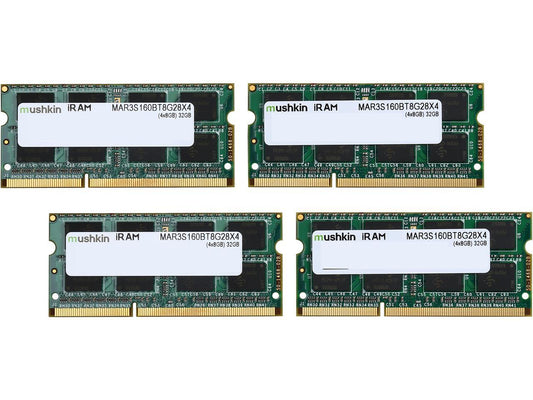 Mushkin iRam 32GB (4 x 8GB) DDR3 1600 (PC3 12800) Memory for Apple Model MAR3S160BT8G28X4