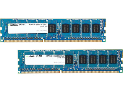 Mushkin iRam 16GB (2 x 8GB) DDR3 1866 (PC3 14900) ECC Unbuffered Memory for Apple Model MAR3E186DT8G28X2
