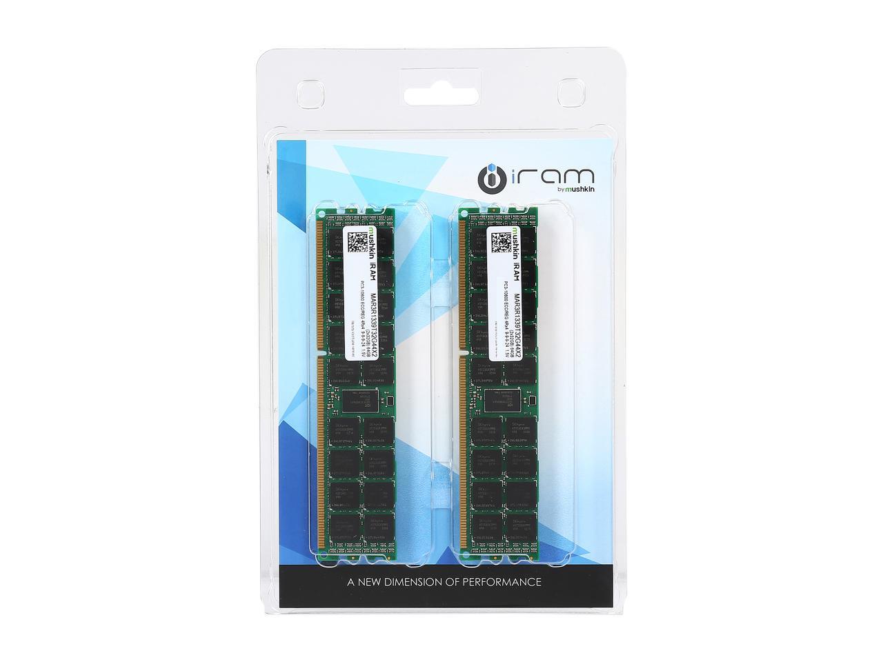 Mushkin iRam 64GB (2 x 32GB) DDR3 1333 (PC3 10600) ECC Registered Memory for Apple Model MAR3R1339T32G44X2