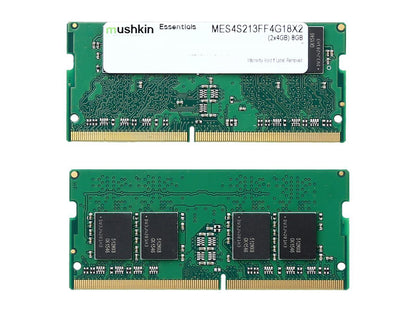Mushkin Enhanced Essentials 8GB (2 x 4GB) 260-Pin DDR4 SO-DIMM DDR4 2133 (PC4 17000) Laptop Memory Model MES4S213FF4G18X2