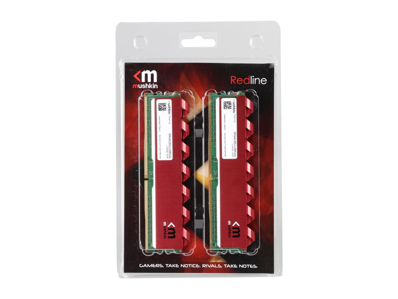 Mushkin Redline 16GB (2 x 8GB) 288-Pin DDR4 SDRAM DDR4 3000 (PC4 24000) Memory (Desktop Memory) Model MRA4U300JJJM8GX2