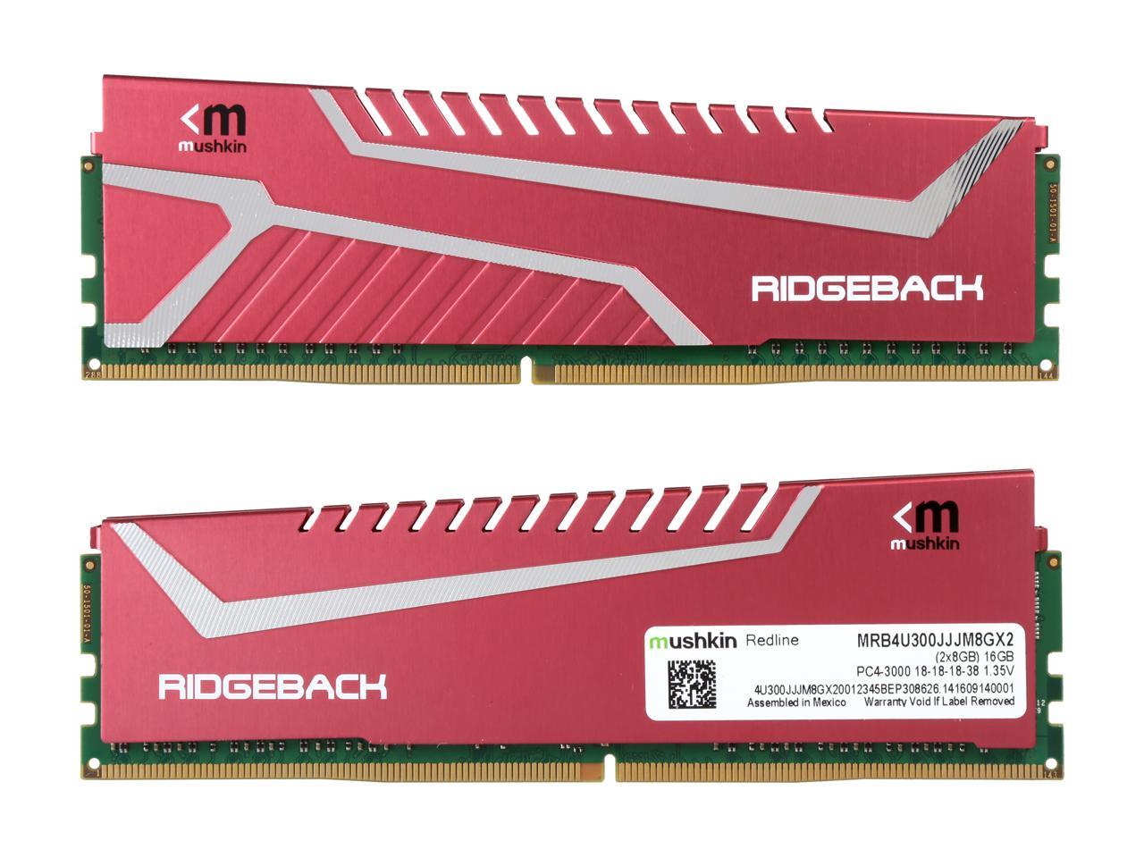 Mushkin Redline 16GB (2 x 8GB) 288-Pin DDR4 SDRAM DDR4 3000 (PC4 24000) Memory (Desktop Memory) Model MRB4U300JJJM8GX2