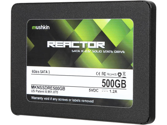 Mushkin Reactor 2.5" 500GB SATA III MLC Internal Solid State Drive (SSD) MKNSSDRE500GB