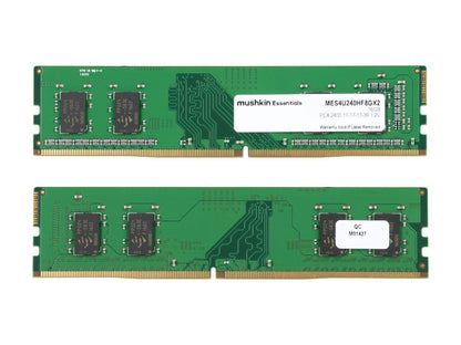 Mushkin Essentials 16GB (2 x 8GB) 288-Pin DDR4 SDRAM DDR4 2400 (PC4 19200) Desktop Memory Model MES4U240HF8GX2