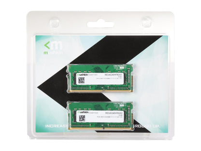 Mushkin Essentials 16GB (2 x 8GB) 260-Pin DDR4 SO-DIMM DDR4 2400 (PC4 19200) Laptop Memory Model MES4S240HF8GX2