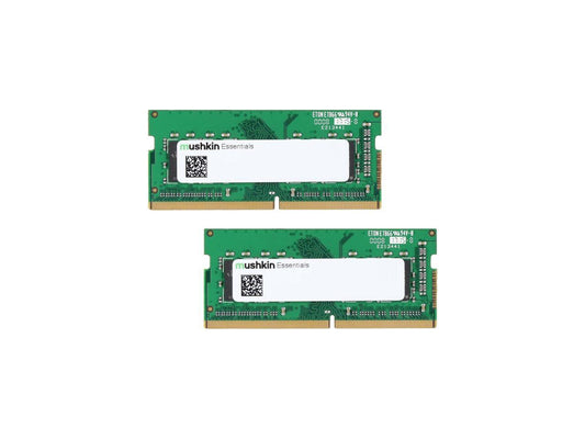 Mushkin Essentials 32GB (2 x 16GB) 260-Pin DDR4 SO-DIMM DDR4 2400 (PC4 19200) Laptop Memory Model MES4S240HF16GX2
