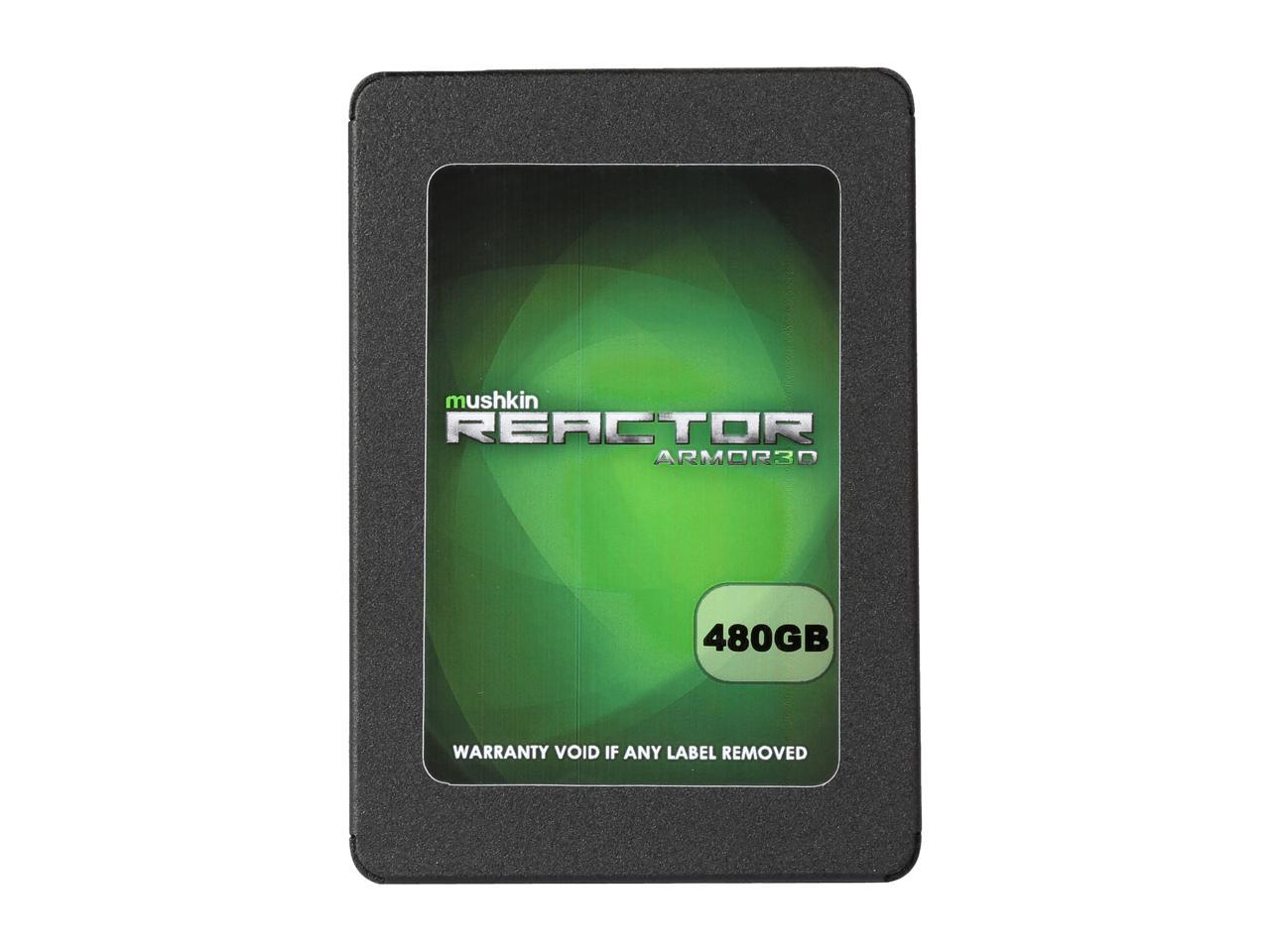 Mushkin Reactor Armor3D 2.5" 480GB SATA III 3D MLC Internal Solid State Drive (SSD) MKNSSDRE480GB-3D