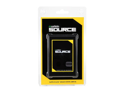 Mushkin Source 2.5" 120GB SATA III 3D TLC Internal Solid State Drive (SSD) MKNSSDSR120GB