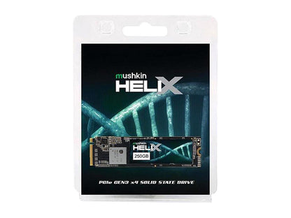 Mushkin Helix-L M.2 2280 250GB PCIe Gen3 x4 NVMe 1.3 3D TLC Internal Solid State Drive (SSD) MKNSSDHL250GB-D8