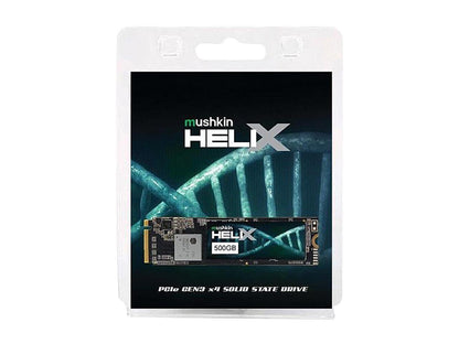 Mushkin Helix-L M.2 2280 500GB PCIe Gen3 x4 NVMe 1.3 3D TLC Internal Solid State Drive (SSD) MKNSSDHL500GB-D8