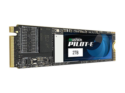 Mushkin Pilot-E M.2 2280 2TB PCIe Gen3 x4 NVMe 1.3 3D TLC Internal Solid State Drive (SSD) MKNSSDPE2TB-D8