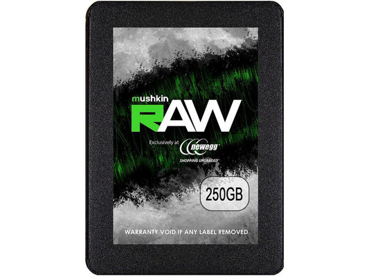 Mushkin RAW Series 2.5" 250GB SATA III 3D TLC Internal Solid State Drive (SSD) MKNSSDRW250GB