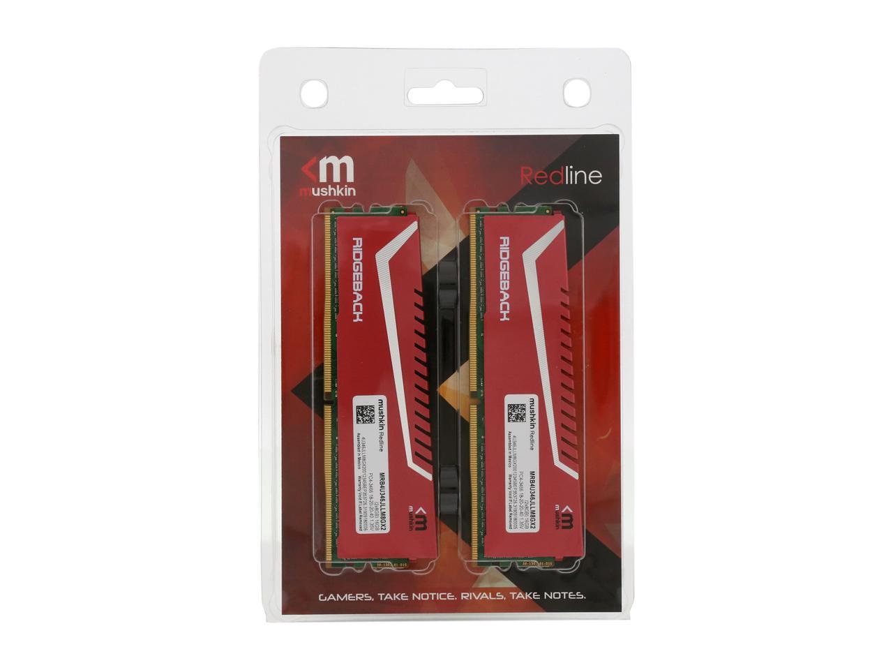Mushkin Redline 16GB (2 x 8GB) 288-Pin DDR4 SDRAM DDR4 3466 (PC4 27700) Desktop Memory Model MRB4U346JLLM8GX2